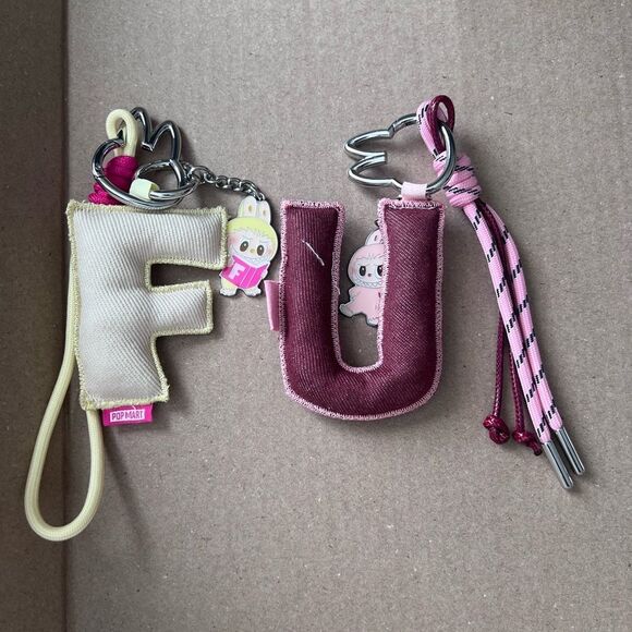 Pop Mart Pin for Love Series Letters F and U Open Box NEW - Picture 3 of 6